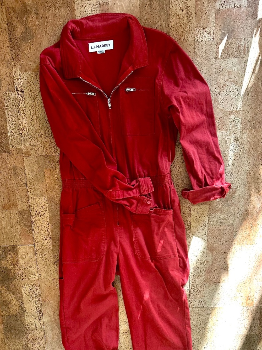 L.F Markey jumpsuit, red, 8/medium